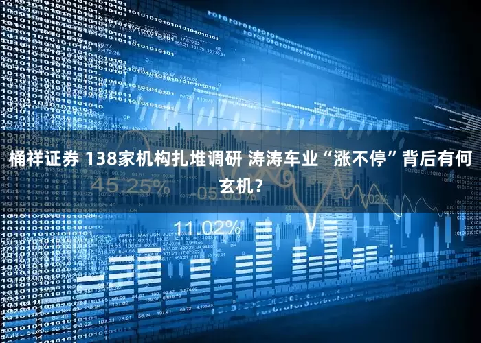 桶祥证券 138家机构扎堆调研 涛涛车业“涨不停”背后有何玄机？